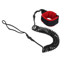 3pcs 10.6Ft Ankle Leash Surfing Coiled Stand Paddle Board Black Tpu Paddle Board Foot Leg Rope
