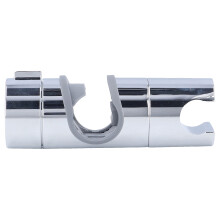 Adjustable Chrome ABS Shower Slide Rail Holder for 18-25mm Pipes