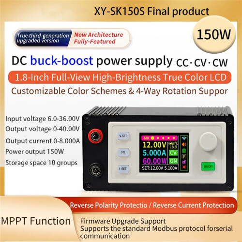SK150S CNC Finished+433M Kit Adjustable  Voltage Regulator Constant Voltage Constant Current 8A 150W Step-Down Module 2