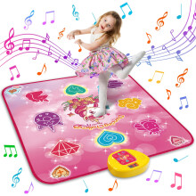 Unicorn Dance Mat for Girls Age 312 with LED Lights, Music Modes, 6 Games, Pink Birthday Gift