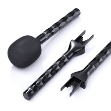 Microphone Handle Fit for MIC 1/2 MIC Handheld Adapter Wireless Lav Mic Back Clamp Holder for Vlog Interview