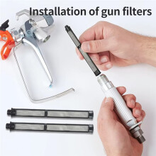 Filter Pumpenreparatur Airless Endurance Pump 17C721 Farb-Spritzteile für Gra 390 395 490 495 595PC mit 246384/287032