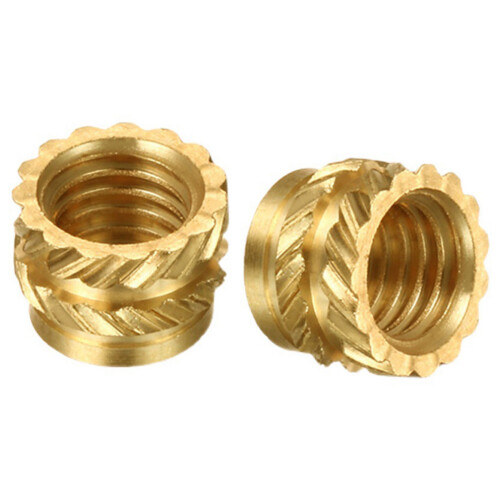 50Pcs 3D Printing Model Insert Nut, Knurled Brass Nut, Injection Molding Insert Nut for 3D Printer Voron 2.4 Etc (M3) 1