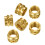 50Pcs 3D Printing Model Insert Nut, Knurled Brass Nut, Injection Molding Insert Nut for 3D Printer Voron 2.4 Etc (M3) 5
