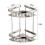 Stainless Steel Bathroom Corner Shelf Rustproof Wall Mounted Shower Storage Rack SpaceSaving Design 3