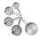 Stackable Stainless Steel Measuring Cups Set – 250ml, 125ml, 80ml, 60ml, 30ml 6