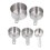 Stackable Stainless Steel Measuring Cups Set – 250ml, 125ml, 80ml, 60ml, 30ml 10