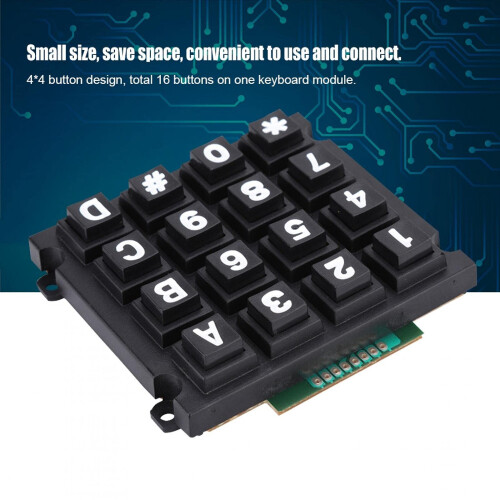 4x4 Keypad Module with 16 Keys, Reliable Tactile Feedback for Arduino and Microcontroller Projects 1