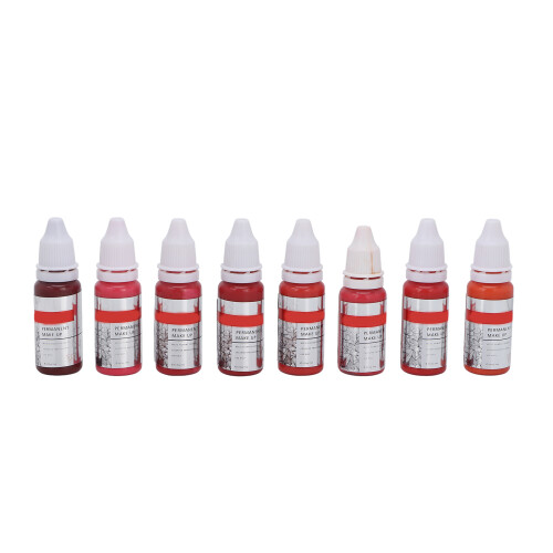 8pcs Lip Microblading Practice Ink Set 120ml | Semi Permanent Pigments 1