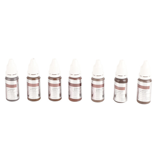 7pcs 15ml Microblading Eyebrow Practice Ink, Fast Coloring & Strong Penetration 1