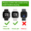 2Pack Charger Dock Stand with Screen Protector Case for Fitbit Versa Lite SE and Versa 1 4
