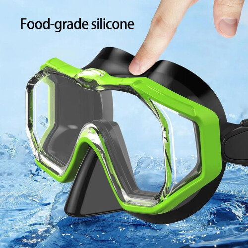 Wide View Water Resistant Swimming Glasses with Adjustable-5 2