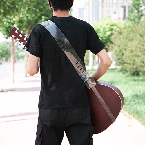 Ergonomic Guitar Shoulder Strap With Glossy Transparents Color 1
