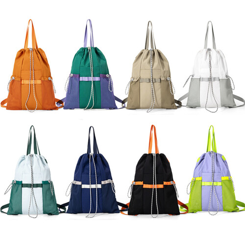 Sac à dos d'extérieur pratique avec cordon d'accès-vert clair 1