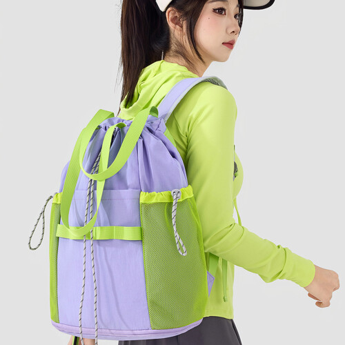 Travel Nylon Outdoor Backpack With Multiple Pockets-Black Color 2