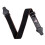 Soft Adjustable Cotton Weaving Acoustic Guitar Strap for-Black 1
