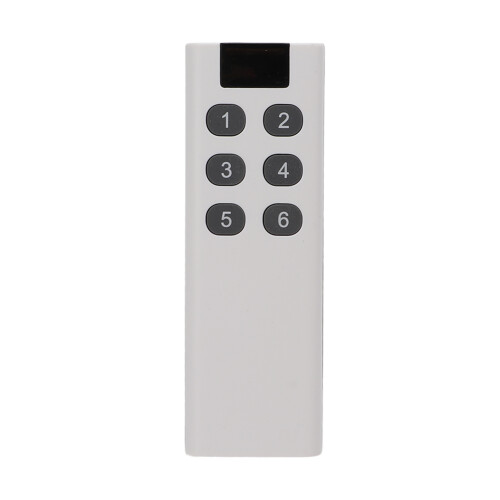433MHz Wireless Remote Control 6 Keys 109yd Range ABS Silicone 1
