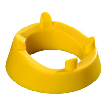 Plastic ballen met basisballen Voetstukhouder-Geel