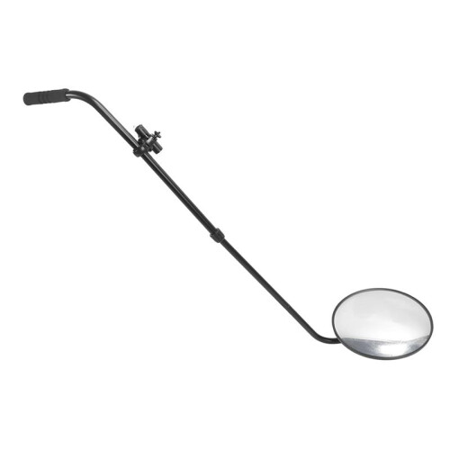 2X Undercarriage Inspection Mirror,Magnifying Under Vehicle Inspection Security Mirror Foldable Adjustable Angle 2