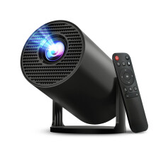 Mini Projector with WiFi 6 and Bluetooth 5.4, 1080P Smart Android 11 Projector with Auto Keystone for Home Theater