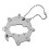 Stainless steels Keychain Tool Card Light-Gray 1titanium colo 1