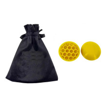 2Pcs Golf Stance Trainer Mats Light Weight Golf Stance-Yellow