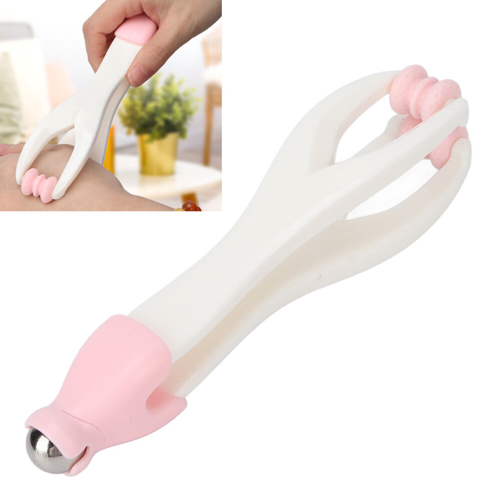 Pink 2 In 1 Finger Joint Acupoint Massager Kit For Stress Relief & Circulation