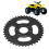 37mm ID Sprocket 40T 6 Hole Black Stainless ATV 7