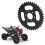 37mm ID Sprocket 40T 6 Hole Black Stainless ATV 13