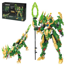 2in1 Transforming Robot and Mech Dragon Building Toy Set for Kids STEM Skill Play