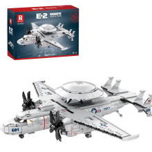 E2 Hawkeye Building Blocks Airplane Model Kit 1144 PCS Realistic Replica Educational Toy