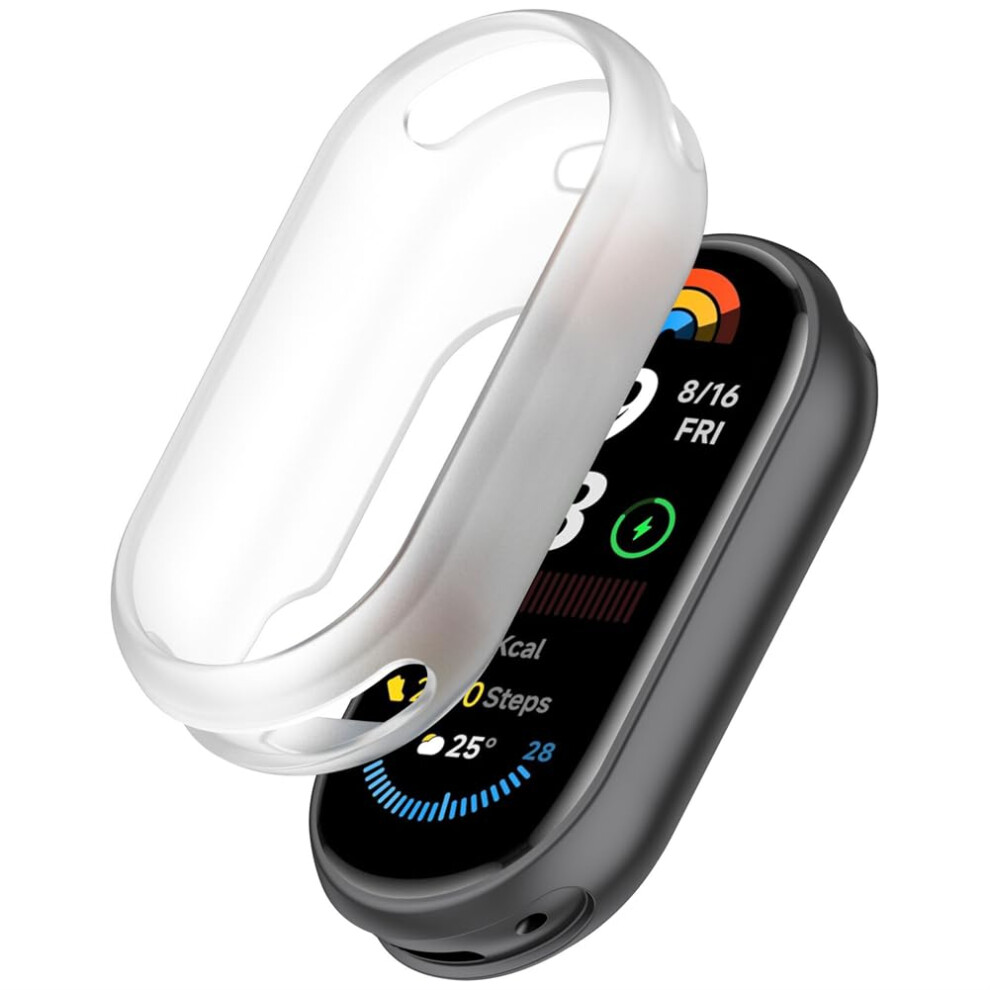 Transparent Silicone Case For Xiaomi Smart Band 9/9 Nfc/9 Ceramic/8/8 Nfc Shockproof Scratchproof Cover White 9092120165517