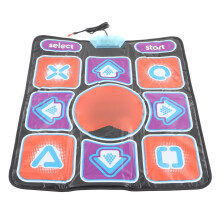 USB Dance Mat for PC, NonSlip Foldable Rhythm Game Pad with Durable Step Zones and Plug and Play Setup
