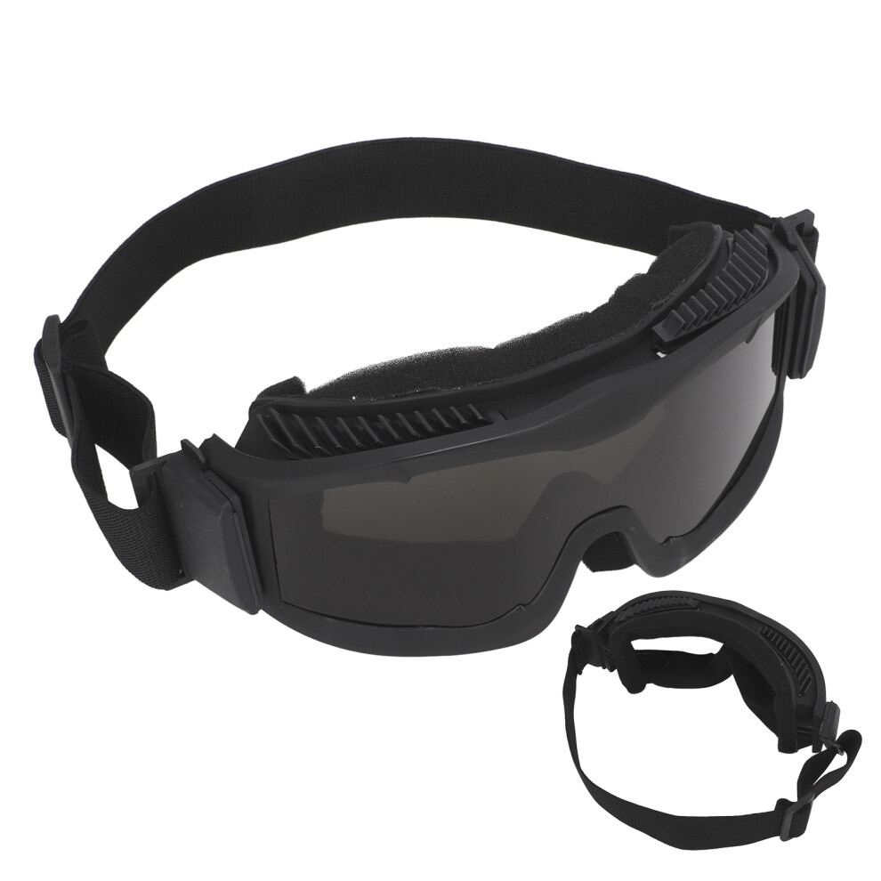 Explosion-Proof Outdoor Hunting Climbing Goggles With Interchangeable Lenses, Black 4121390468037