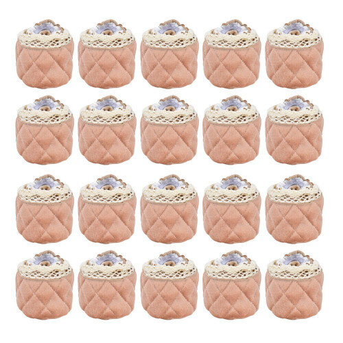 20 Stück Flanell-Spitzenmöbelfüße-Abdeckungen 7x6,5 cm Bodenschutz 1