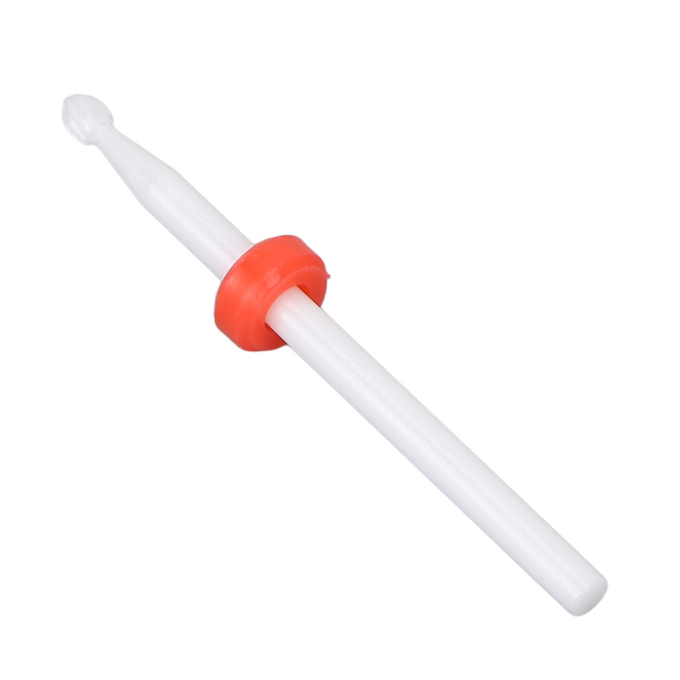 Ceramic Nail Drill Bits for Manicure & Nail Removal, Red F