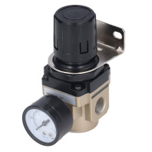 G3/8 Luftdruckregulierventil mit Manometer, 0,05–0,85 MPa, Aluminium