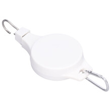 Retractable Plant Hanger ABS Nylon Stainless Steel 15kg 90cm White