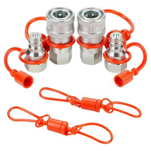 Łącznik Hydrauliczny 1/4 Cala z Osłoną Przeciwpyłową, Odpowiedni do Szerokiej Gamy Zastosowań Hydraulicznych.