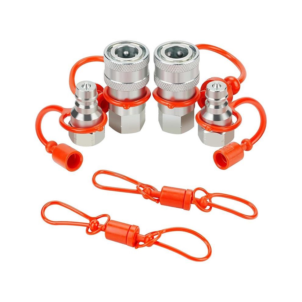 1/4Inch Hydraulic Coupler With Dust Cap Suitable For A Wide Range Of Hydraulic Applications. 6034040568705
