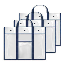 3Pack Poster Storage Bag (29x24Inch) Bulletin Board Holder Art Portfolio Container for Teachers Classroom Organization
