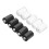 10Pcs Black & White Polyester Sewing Thread, High Strength, 6x3.3cm 3