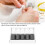 10Pcs Black & White Polyester Sewing Thread, High Strength, 6x3.3cm 4