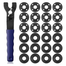 Kit de 25 Clés à Écrou D'Angle pour Meuleuse D'Angle 5/8pouce -11 Clé à Écrou de Blocage en Métal Compatible avec pour /pour Bleu