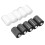 10Pcs Black & White Polyester Sewing Thread, High Strength, 6x3.3cm 8
