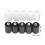 10Pcs Black & White Polyester Sewing Thread, High Strength, 6x3.3cm 9