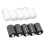 10Pcs Black & White Polyester Sewing Thread, High Strength, 6x3.3cm 10
