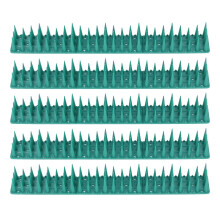 10 Stück 36 cm Grüne Kunststoff-Vogelabwehrspikes für Garten und Fenster