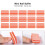 30pcs Orange Mini Nail Buffer Sanding Blocks, Portable Manicure Tool 6