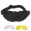 Explosion-Proof Outdoor Hunting Climbing Goggles with Interchangeable Lenses, Black 2